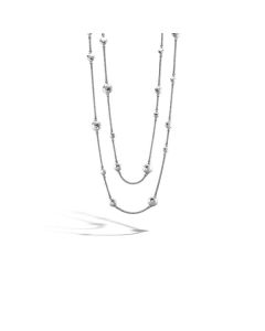 John Hardy Dot Hammered Station Necklace NB7151