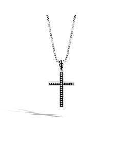 John Hardy Classic Chain Jawan Cross Pendant NB999653