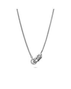 John Hardy Silver Legends Naga Pendant With Diamond Pave Ring NBP6017882BSPDI