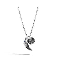 John Hardy Men's Legends Naga Silver Charm Necklace