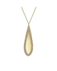 Gabriel & Co. 14K Yellow Gold Bujukan Diamond Necklace NK7280Y45JJ