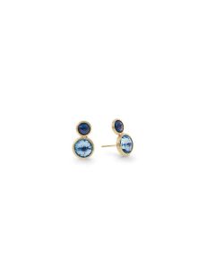 Marco Bicego Jaipur Color 18K Yellow Gold and Mixed Blue Topaz Two Tone Stud OB1518 MIX725 Y 02 small
