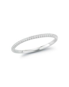 Dana Rebecca 14K White Gold Slim Diamond Eternity Ring R1489-WHITE