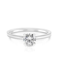 Momenti 14K White Gold 0.70 ct Round Brilliant Diamond Solitaire Ring
