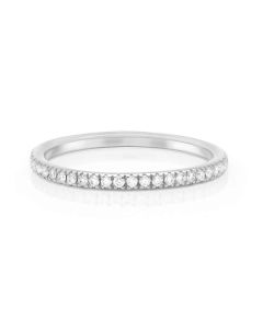 Momenti 14K White Gold Diamond Band 