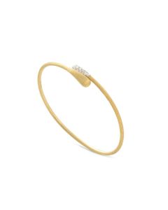 Marco Bicego Lucia 18K Yellow Gold and Diamond Hugging Cuff SB110 B YW Q6 small