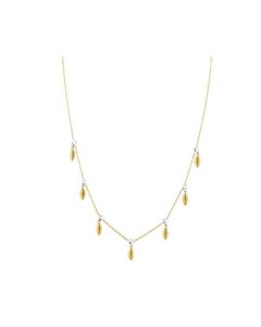 Sloane Street Yellow Gold White Diamond Necklace SS-CH014E-WD-Y