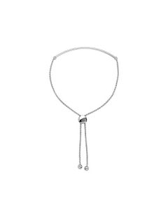 James Free 14K White Gold Thin Curve Bolo Bracelet - FINAL SALE 
