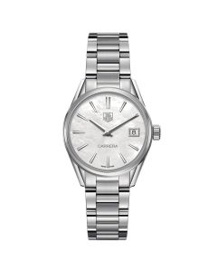 Tag Heuer Ladies' 32mm Quartz Carrera Mother of Pearl Watch 