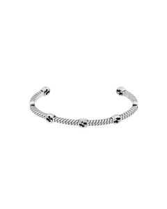 Gucci Sterling Silver Interlocking G 7 Station Bracelet 