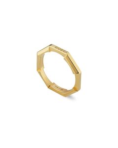 Gucci 18K Yellow Gold Link To Love 3MM Ring
