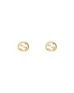Gucci 18K Yellow Gold Interlocking G Earrings