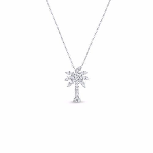 Roberto Coin Tiny Treasures Diamond Palm Tree Pendant