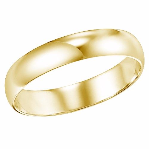 James Free 5MM Comfort Fit 14K Yellow Gold Men's Band