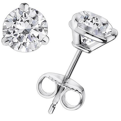 1/3 CTW Diamond Stud Earrings - Quality AA
