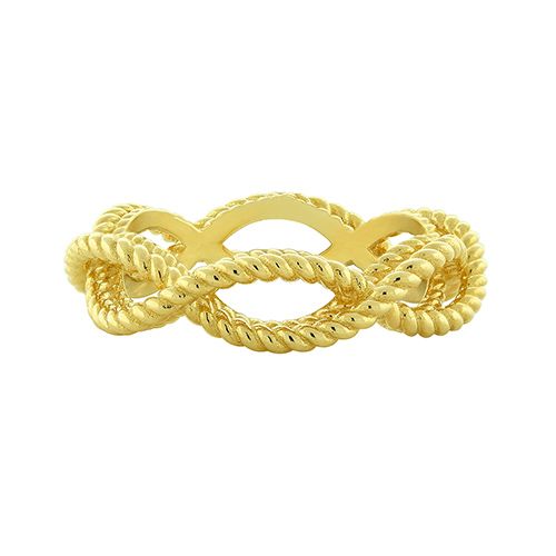Roberto Coin New Barocco Braided Ring in 18K Yellow Gold