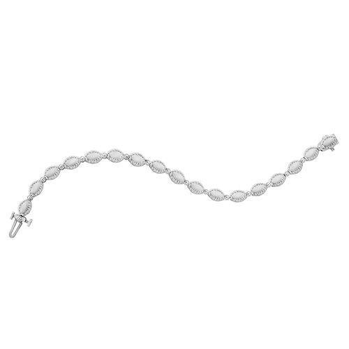 Charles Krypell Silver 17 Marquee Silver Link Bracelet