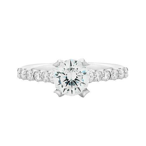 Christopher Designs Crisscut Round Diamond Engagement Ring G52ENG-RD100