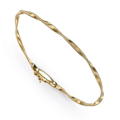 Marco Bicego Marrakech Yellow Gold Stackable Twist Bangle Bracelet BG337Y