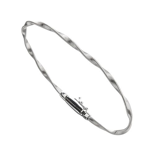 Marco Bicego Marrakech White Gold Stackable Twist Bangle Bracelet BG337W