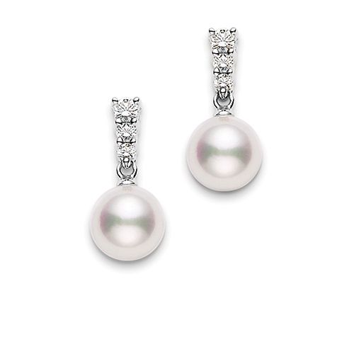 Mikimoto Akoya Pearl Drop Earrings PEA642DW