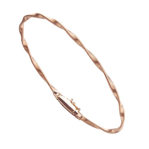 Marco Bicego Marrakech Rose Gold Stackable Twist Bangle Bracelet BG337 R