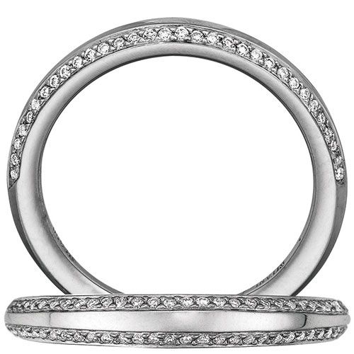 Ritani Pave Diamond Split Shank Band
