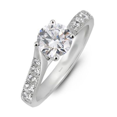 Simon G Classic Romance Engagement Ring