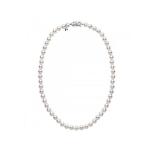 Mikimoto Akoya Pearl 6.5-7mm A+ White Gold Princess Strand