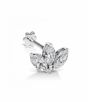 Maria Tash 3mm Diamond Engraved Lotus Threaded Stud 6.5MM