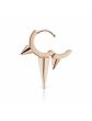 Maria Tash 14K White Gold Long Triple Spike Clicker Earring 6.5mm XR3SPL65