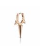 Maria Tash 14K White Gold Long Triple Spike Clicker Earring 6.5mm XR3SPL65