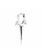 Maria Tash 14K White Gold Long Triple Spike Clicker Earring 6.5mm XR3SPL65