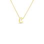 000021AYCH0C Roberto Coin Tiny Script "C" Initial Pendant Necklace in 18K Yellow Gold