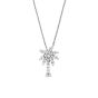 Roberto Coin Tiny Treasure Diamond Palm Tree Pendant Necklace in 18K White Gold