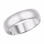 James Free 14K White Gold 6MM Comfort Fit Men's Band