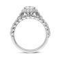 Propose Tonight Round Diamond Halo Matching Diamond Band Wedding Set