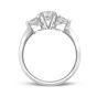 Propose Tonight Three Stone Round Marquee Diamond Engagement Ring