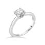Propose Tonight 18k White Gold Round Brilliant Solitaire Engagement Ring 1RZ1232HHRWG