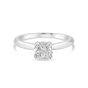Propose Tonight 18k White Gold Round Brilliant Solitaire Engagement Ring 1RZ1232HHRWG