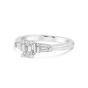 Propose Tonight Emerald Cut and Baguette Diamond Engagement Ring in 14K White Gold AER9307/50W