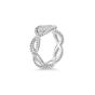 Roberto Coin New Barocco One Row Diamond Ring in 18K White Gold