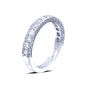 JB Star Platinum 3 Row Diamond Wedding Band 0633-013