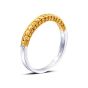 JB Star Fancy Yellow Diamond 3 Row Wedding Band 0644-235