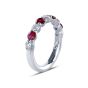 JB Star Ruby and Diamond Shared Prong Band 0775-011