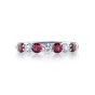 JB Star Ruby and Diamond Shared Prong Band 0775-011
