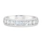 James Free 14k White Gold 3/4 Carat 9 Diamond Band