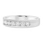 14K White Gold 3/4 Carat Channel Set Diamond Band