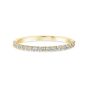 Precision Set 18K Yellow Gold New Aire Diamond Pave Wedding Band 142028Y