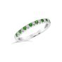 Allure White Gold Green Tsavorite & Diamond Stackable Ring UR1803WB-A-3
